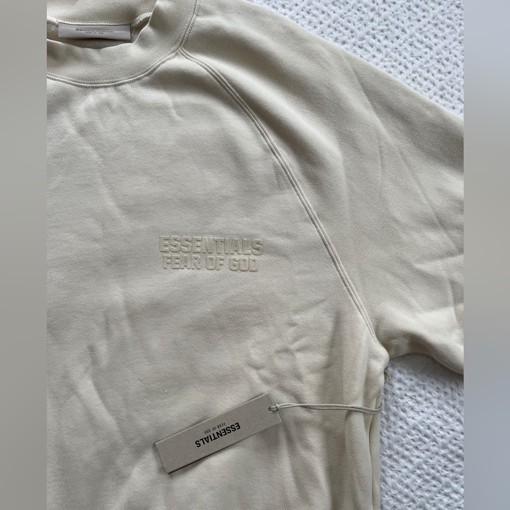 Essentials Fear of God Cream Crewneck NWT